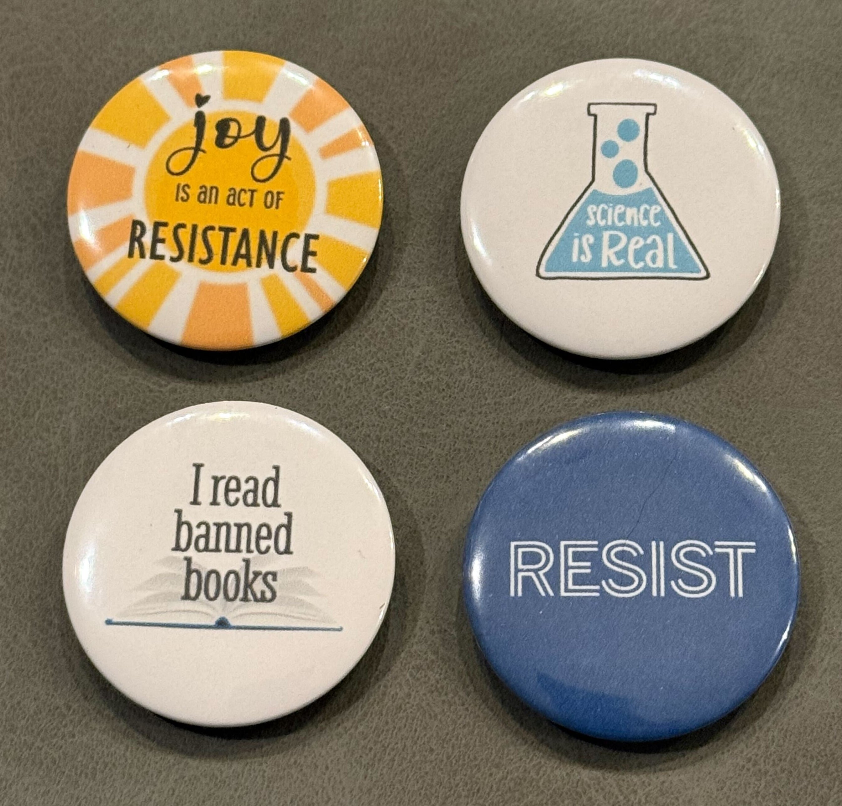 Anti-Facism, Pro-Common Sense - set of 4